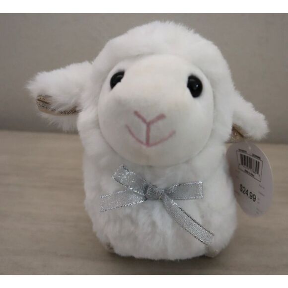 Geoffrey's Toy Box 9" Glam Lamb & 6" Polar Bear w/Hat Plush-Ultra-Soft Toys - Picture 11 of 16